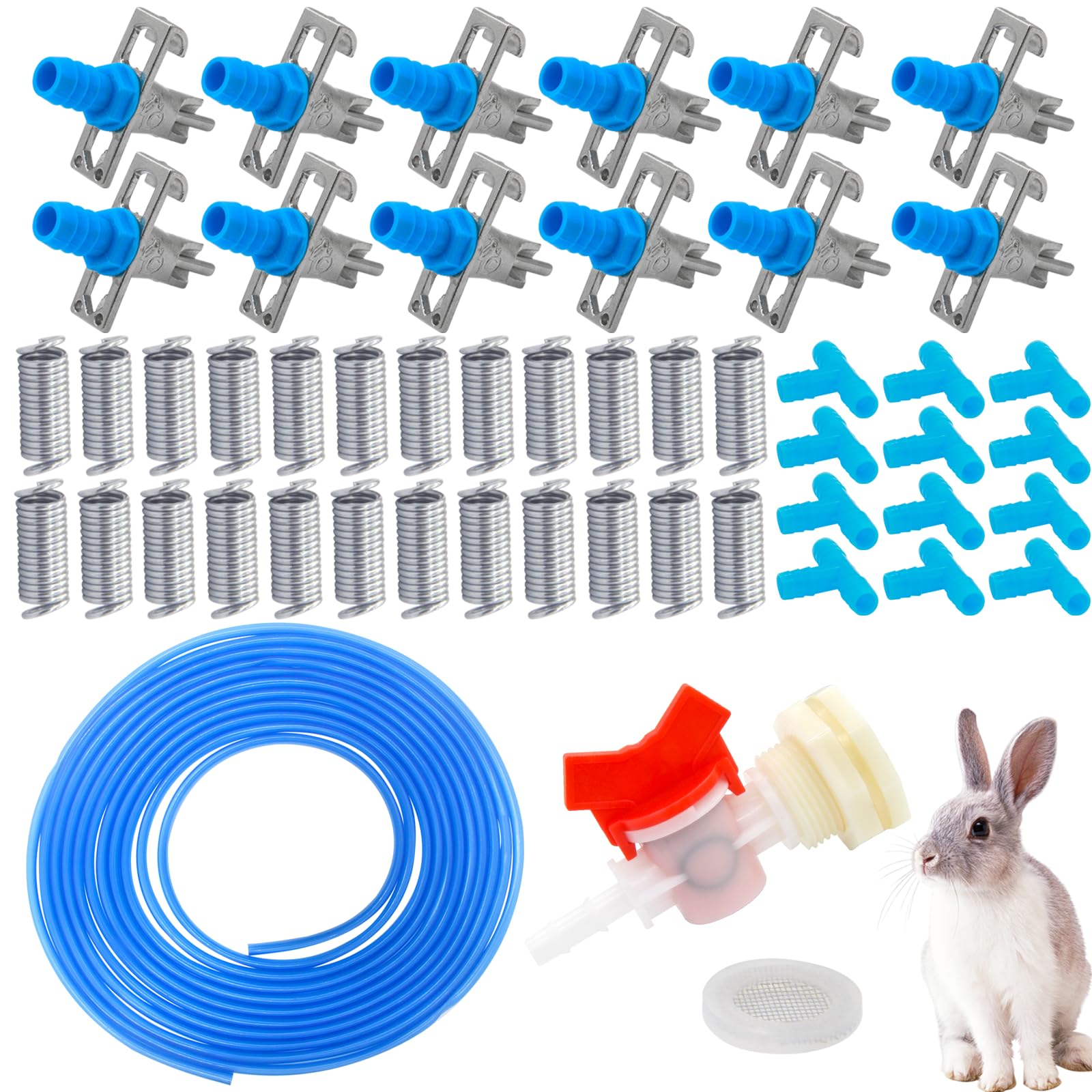 MingQiEven watering kit components laid out for quick installation.