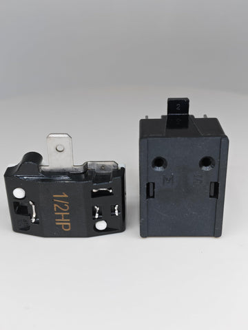 Two-piece starter relay set ready for installation