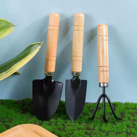 Mini Gardening Tool Set compact and easy to store in a kitchen drawer.
