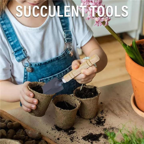 Mini Gardening Tool Set kid-friendly design for teaching plant care.