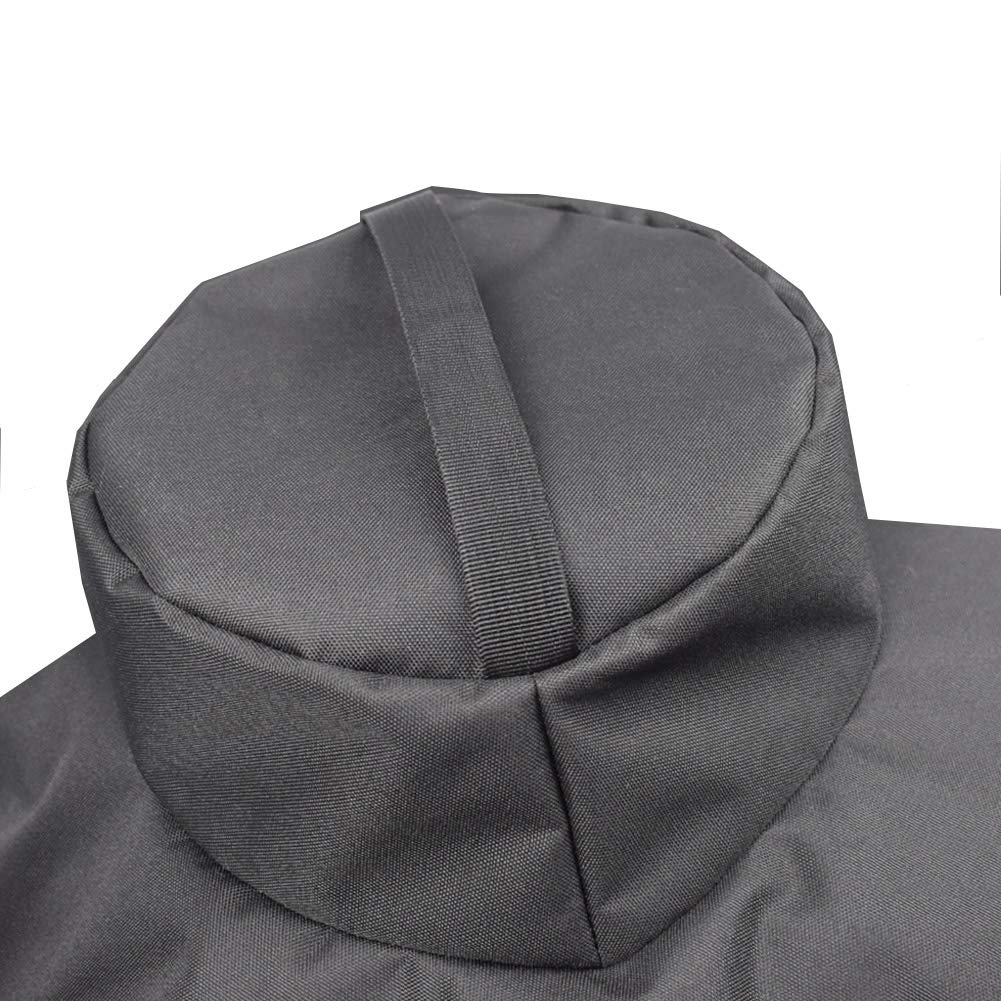Mini Lustrous anti-wind eyelets on grill cover provide secure wind protection.
