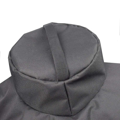 Mini Lustrous anti-wind eyelets on grill cover provide secure wind protection.