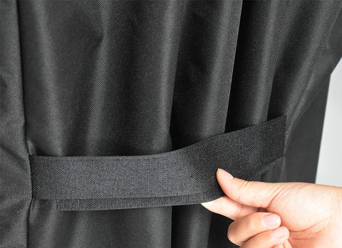 Mini Lustrous Coleman 225 grill cover shields from snow and dust