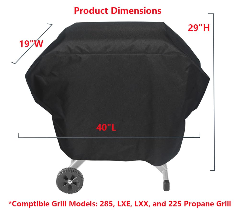 Mini Lustrous Coleman LXE cover with side velcro secures during wind