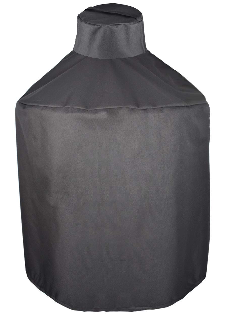 Mini Lustrous Large Big Green Egg Grill Cover shields a 31-inch grill from rain and dust.