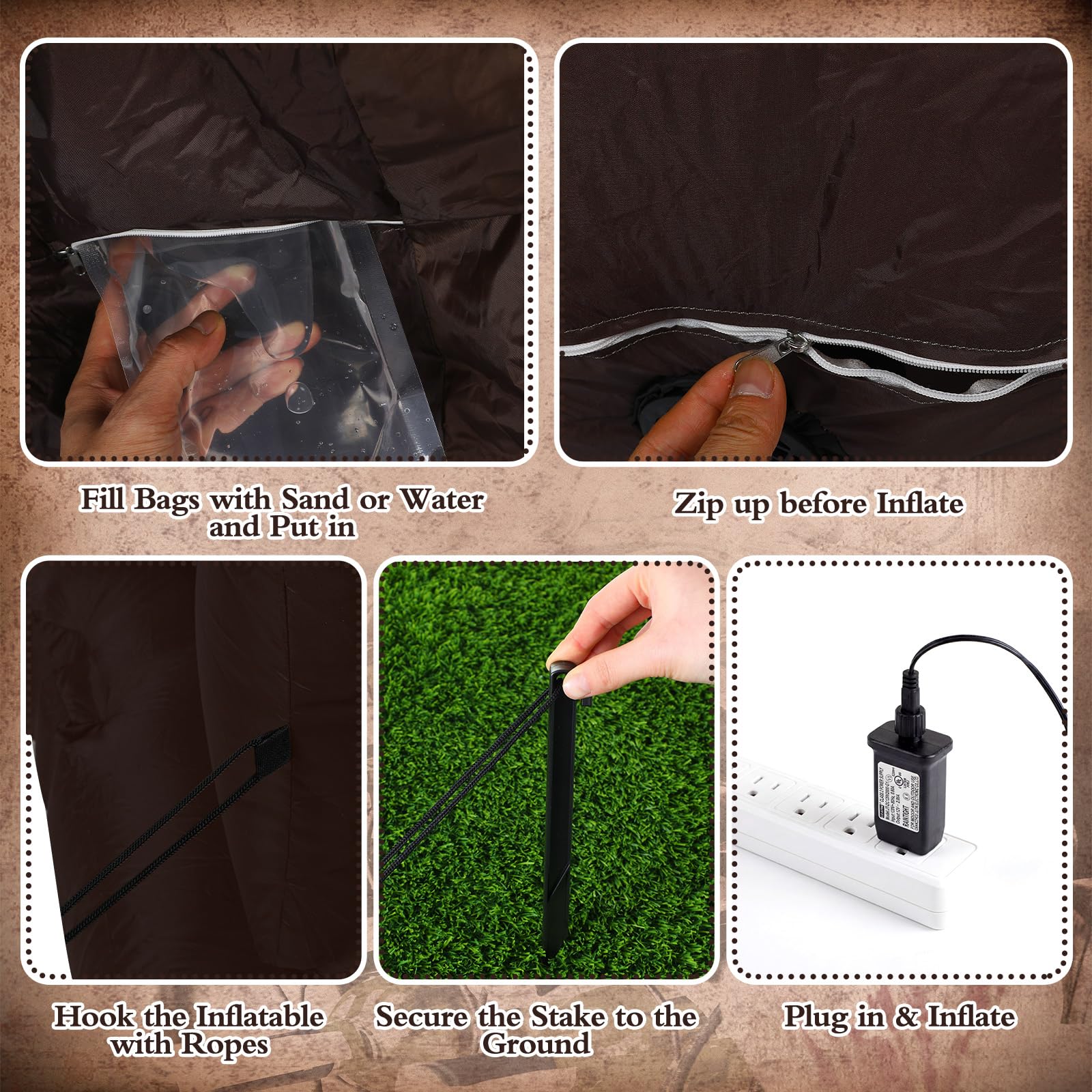 MiniInflat boots inflatable quickly inflates in about 90 seconds for easy setup.