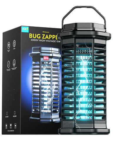 Minimoon Bug Zapper outdoor yard view for patio pest control