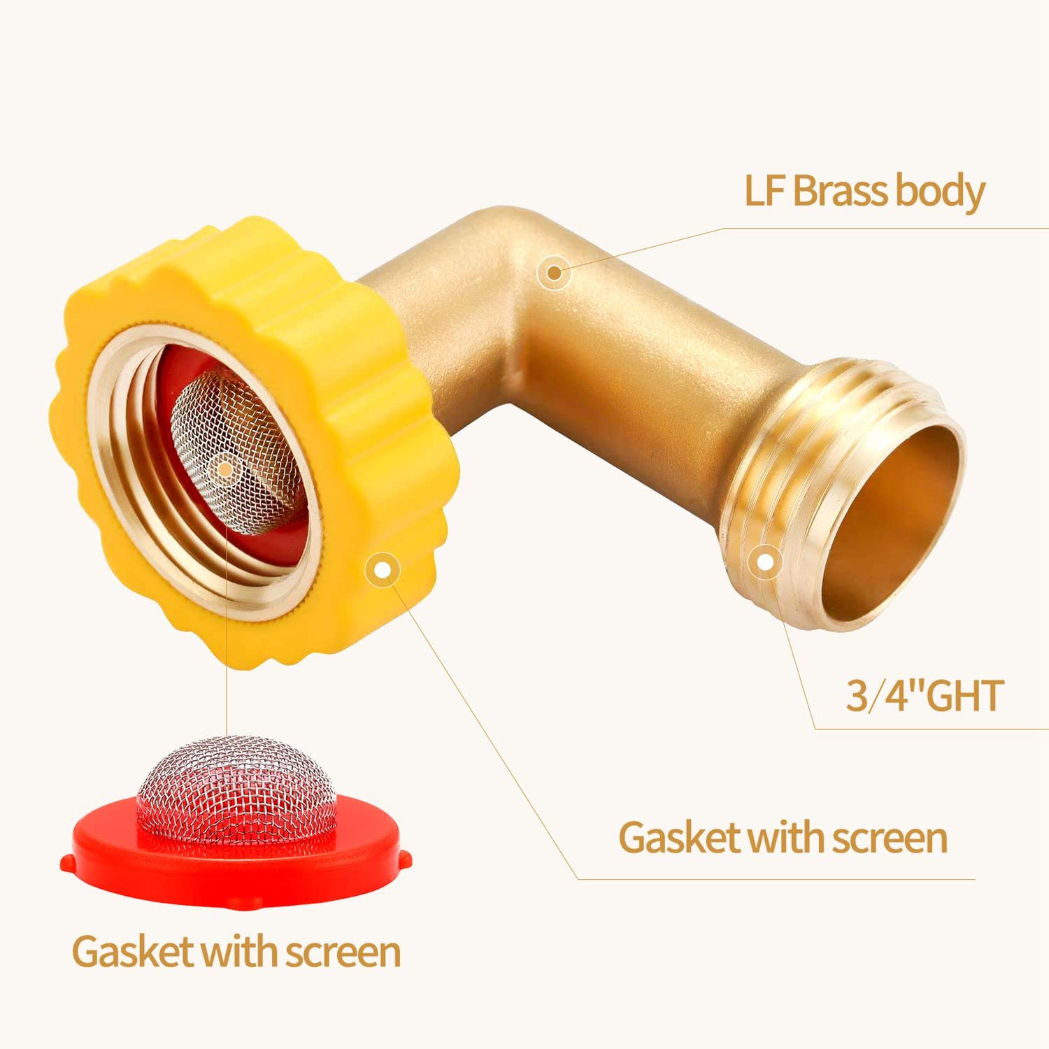Minimprover prevents hose kinks with a smooth 90-degree bend