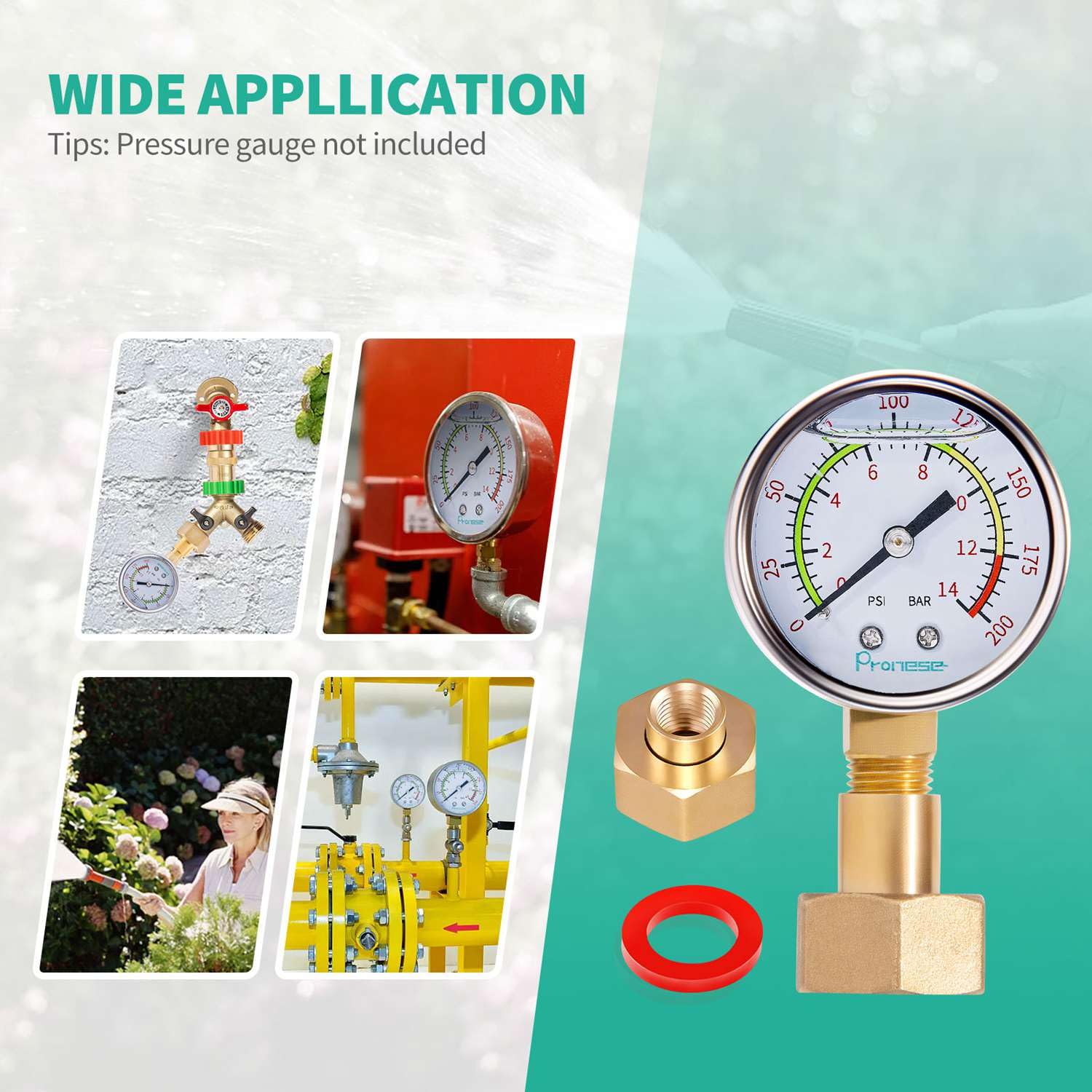 Minimprover winterization setup with brass adapters for outdoor irrigation.