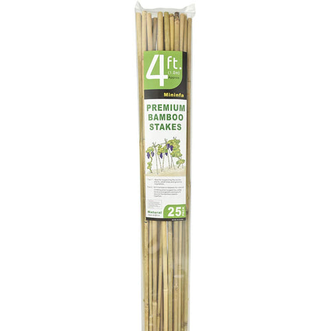 Mininfa bamboo stakes are lightweight yet durable for garden use.