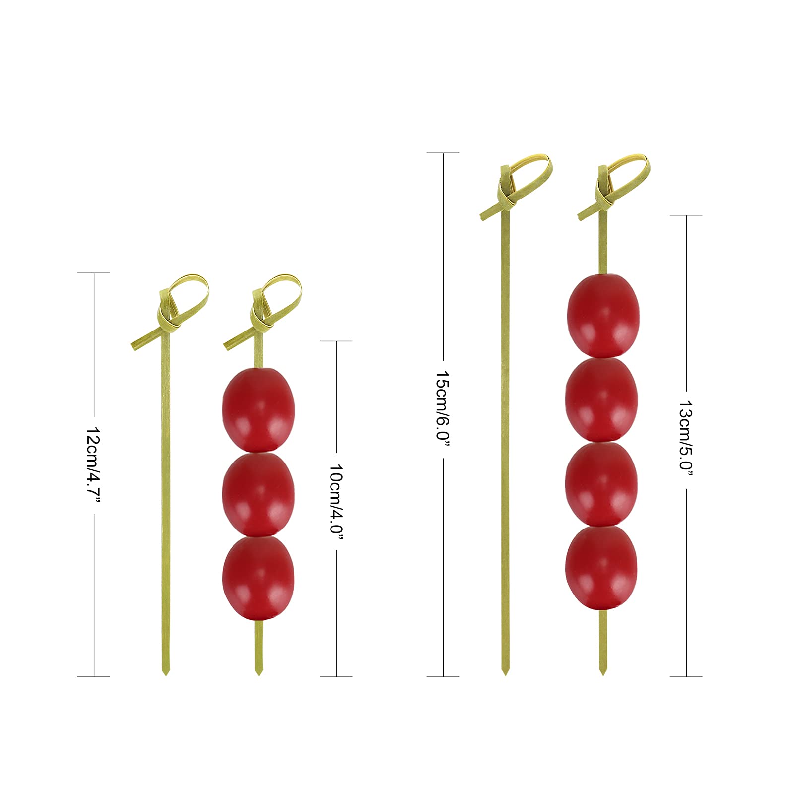 Minisland knot picks sturdy for olives, fruit, and bite-sized treats