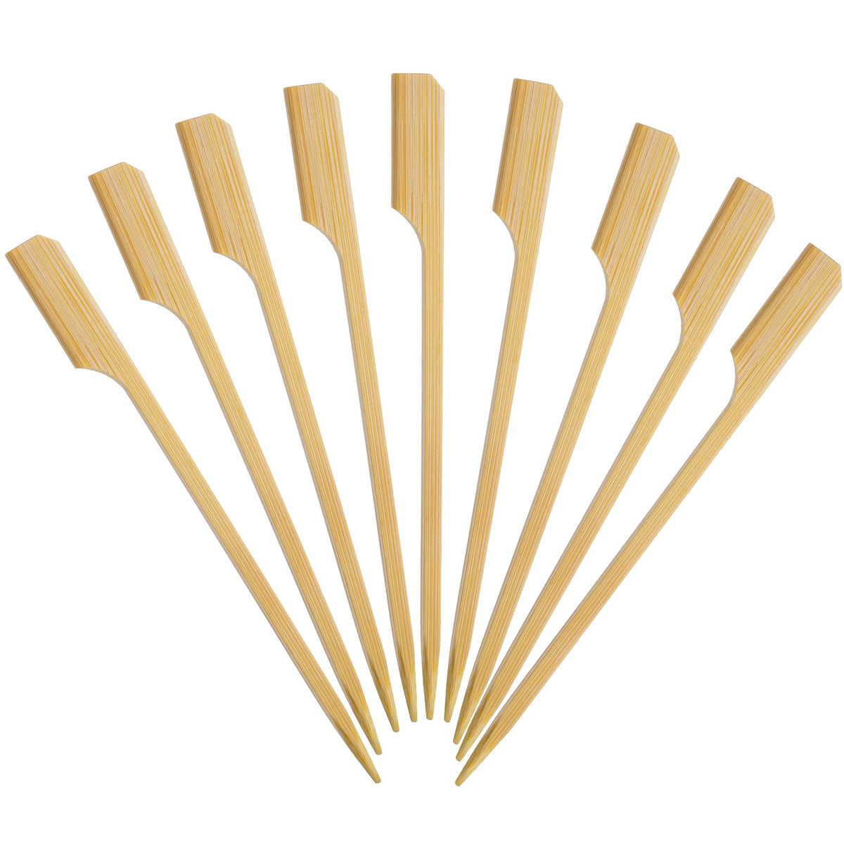 Minisland Premium paddle skewer with 4.7-inch square handle for elegant appetizers