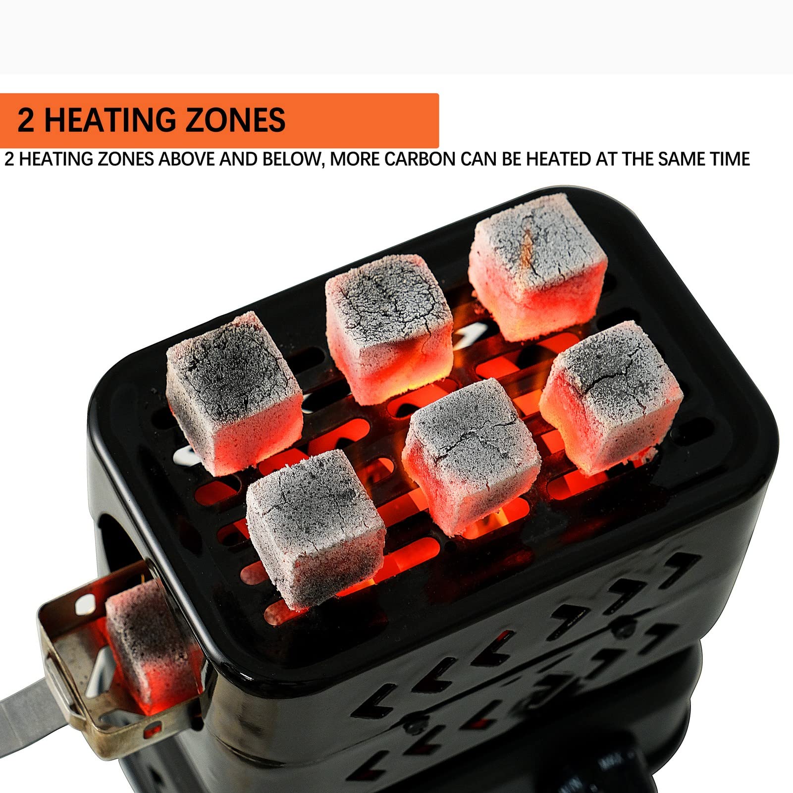 Minkah 1200W high-power cube coil for quick coal lighting.