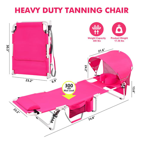Minndudu tanning chair face-hole design enables multitasking while sunbathing.