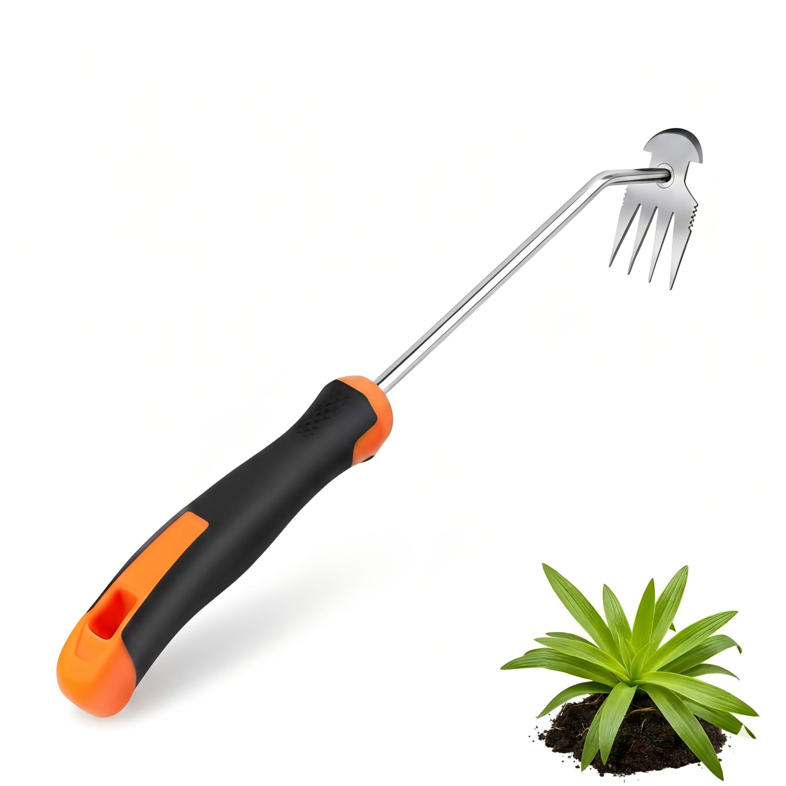 MINOVARA weed puller tool crevice weeder in action for precise weed removal between cracks