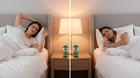 Mint Naturals 16 oz bottle front label highlights organic oils.