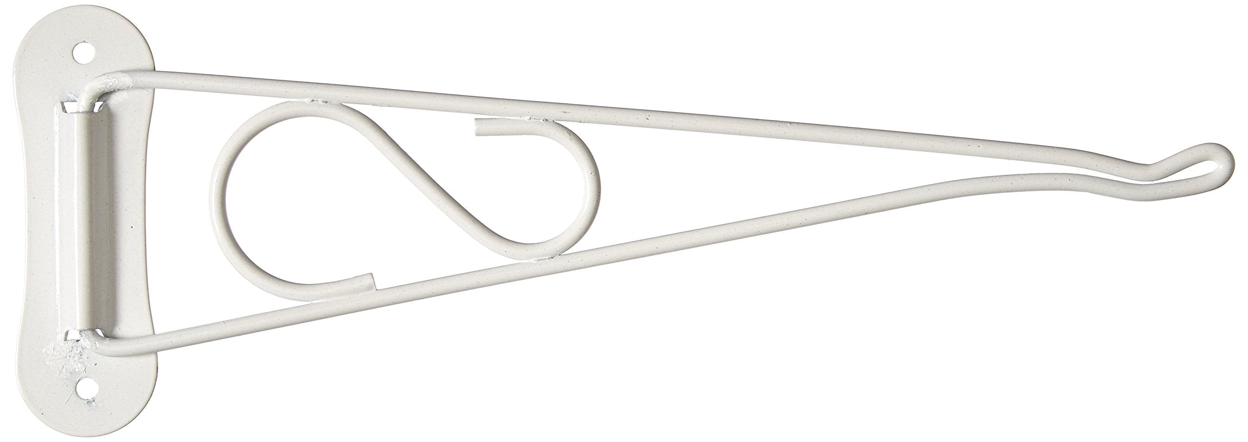Mintcraft Britan 0213L swivel bracket supports a 10-inch white planter with even exposure.