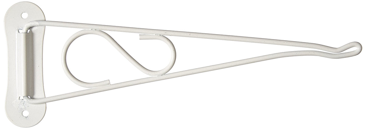 Mintcraft Britan 0213L swivel bracket supports a 10-inch white planter with even exposure.