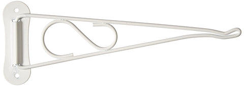 Mintcraft Britan 0213L swivel bracket supports a 10-inch white planter with even exposure.