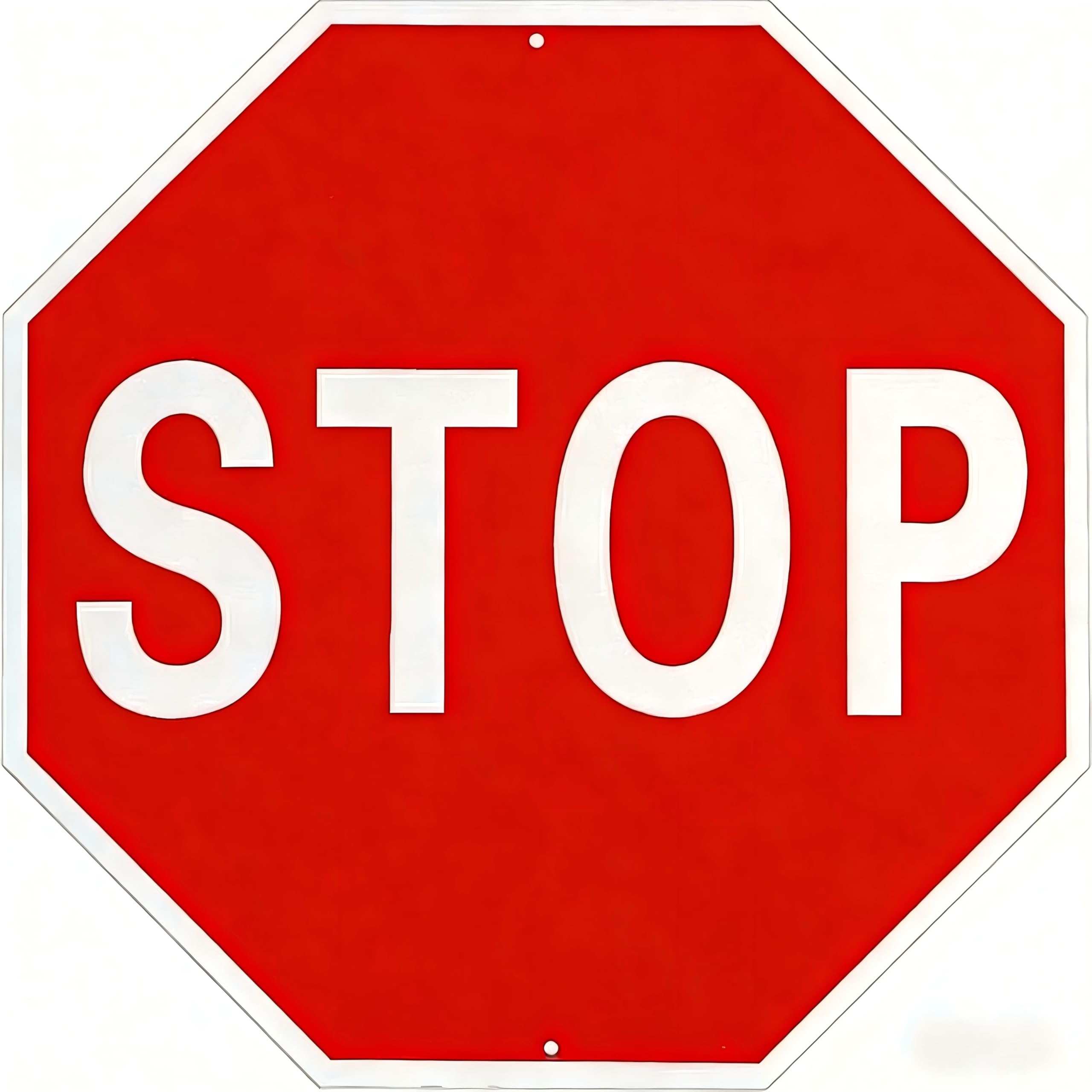 Minton stop sign 12x12 octagon front view for clear roadside visibility.