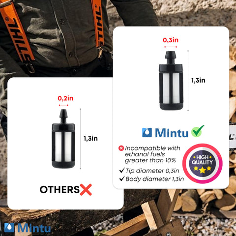 Mintu tune up kit fuel filter for Stihl MS170/MS180 provides cleaner fuel delivery