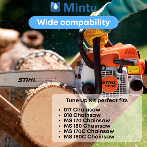 Mintu tune up kit oil line for Stihl MS170/MS180 maintains oil flow