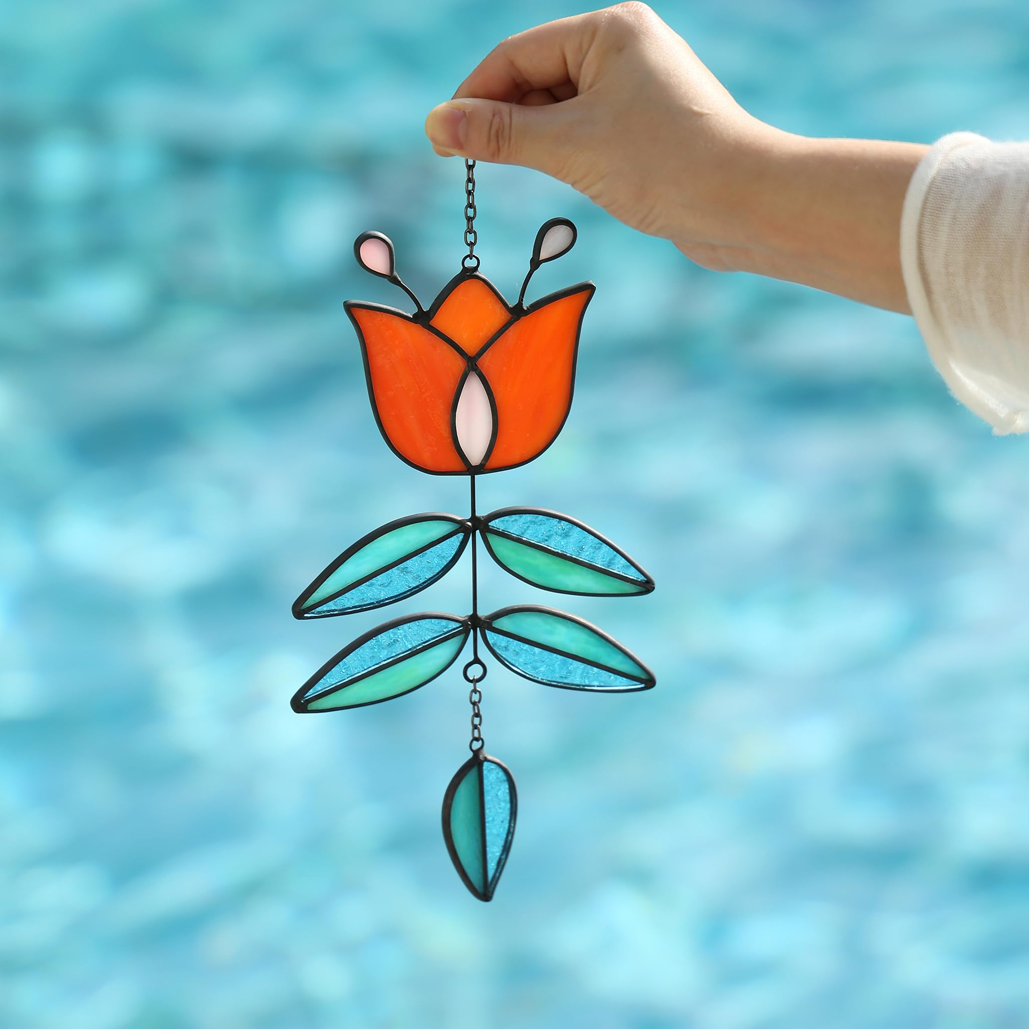 MintyWiz Coral Tulip suncatcher packaging box ready to brighten homes