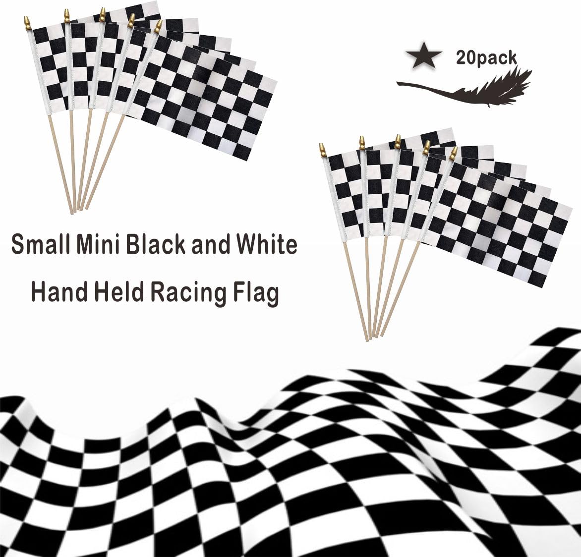 Minvoole flag with double-sided print for visibility from all angles.