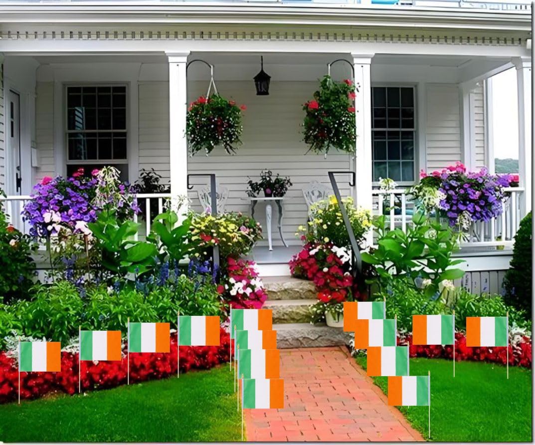Minvoole Irish flag display ready for outdoor event use