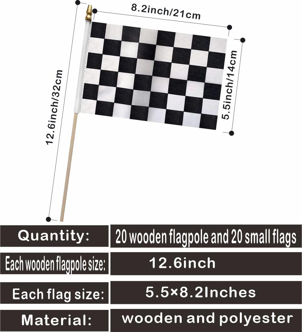 Minvoole wooden flag pole 12.6 inches ready for flag assembly.