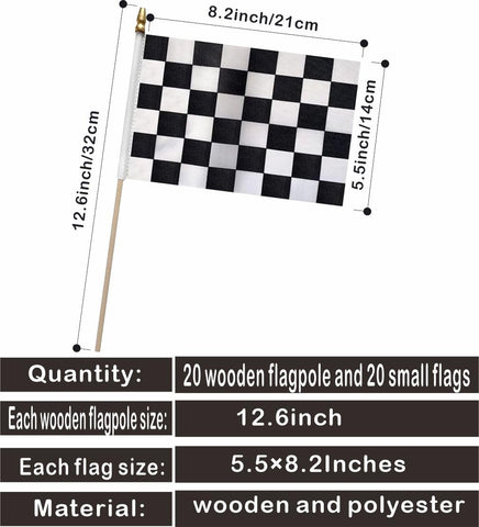 Minvoole wooden flag pole 12.6 inches ready for flag assembly.