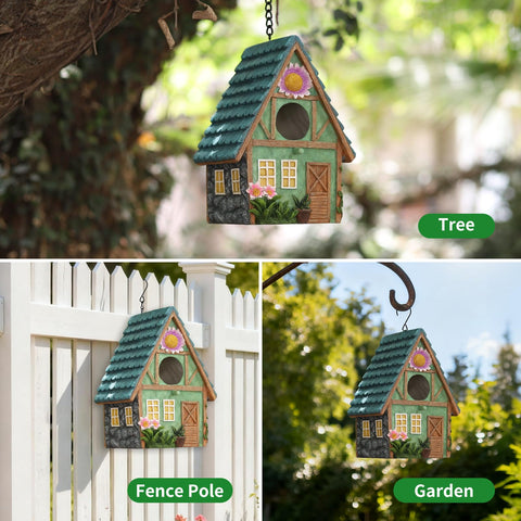 MINWOLF 1.5-inch entrance hole suits small birds like bluebirds.