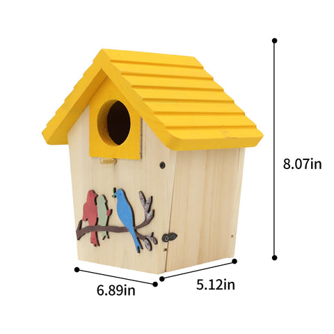 MINWOLF bird house welcomes bluebirds sparrows and other small birds