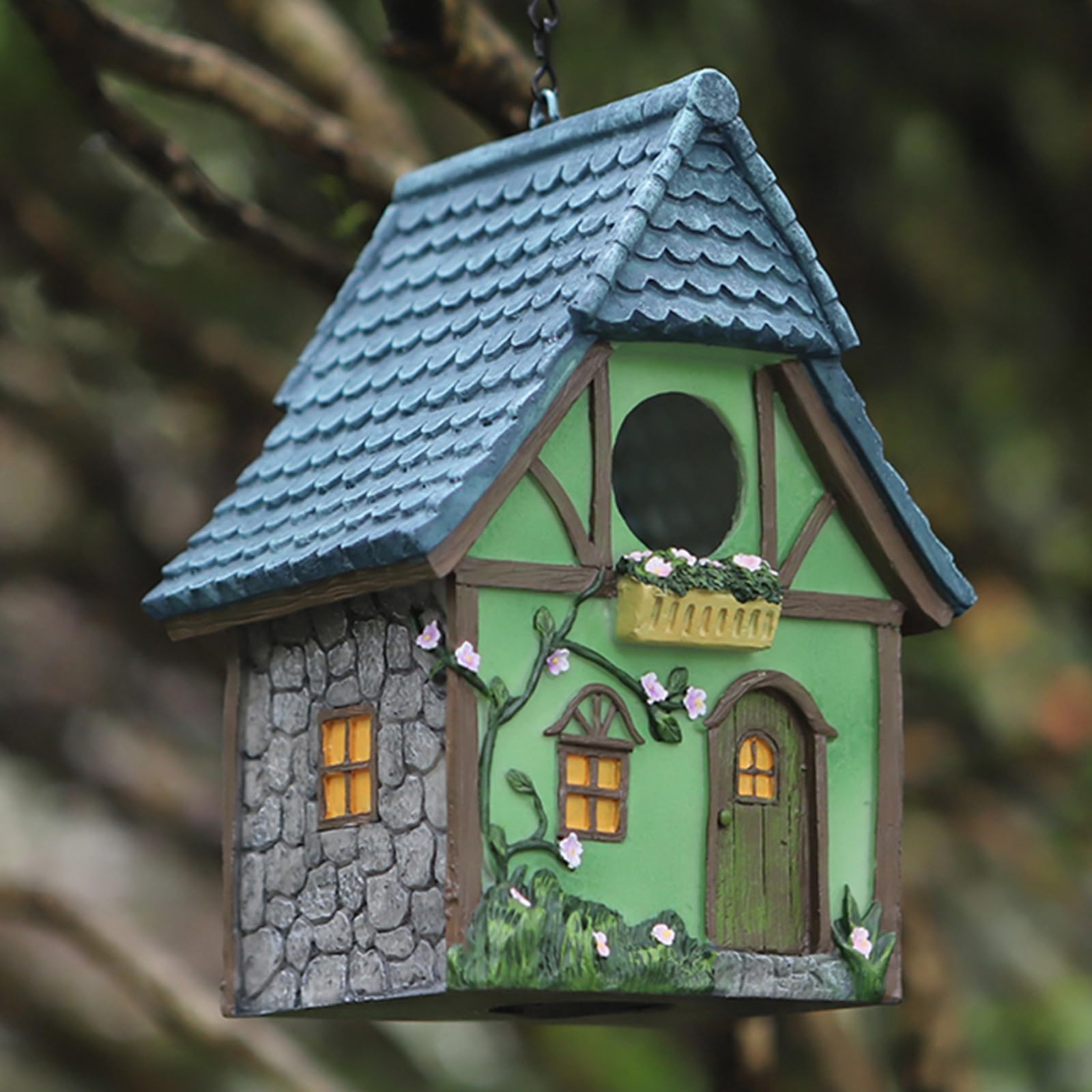 MINWOLF sturdy S-hook allows easy hanging on branches or fences