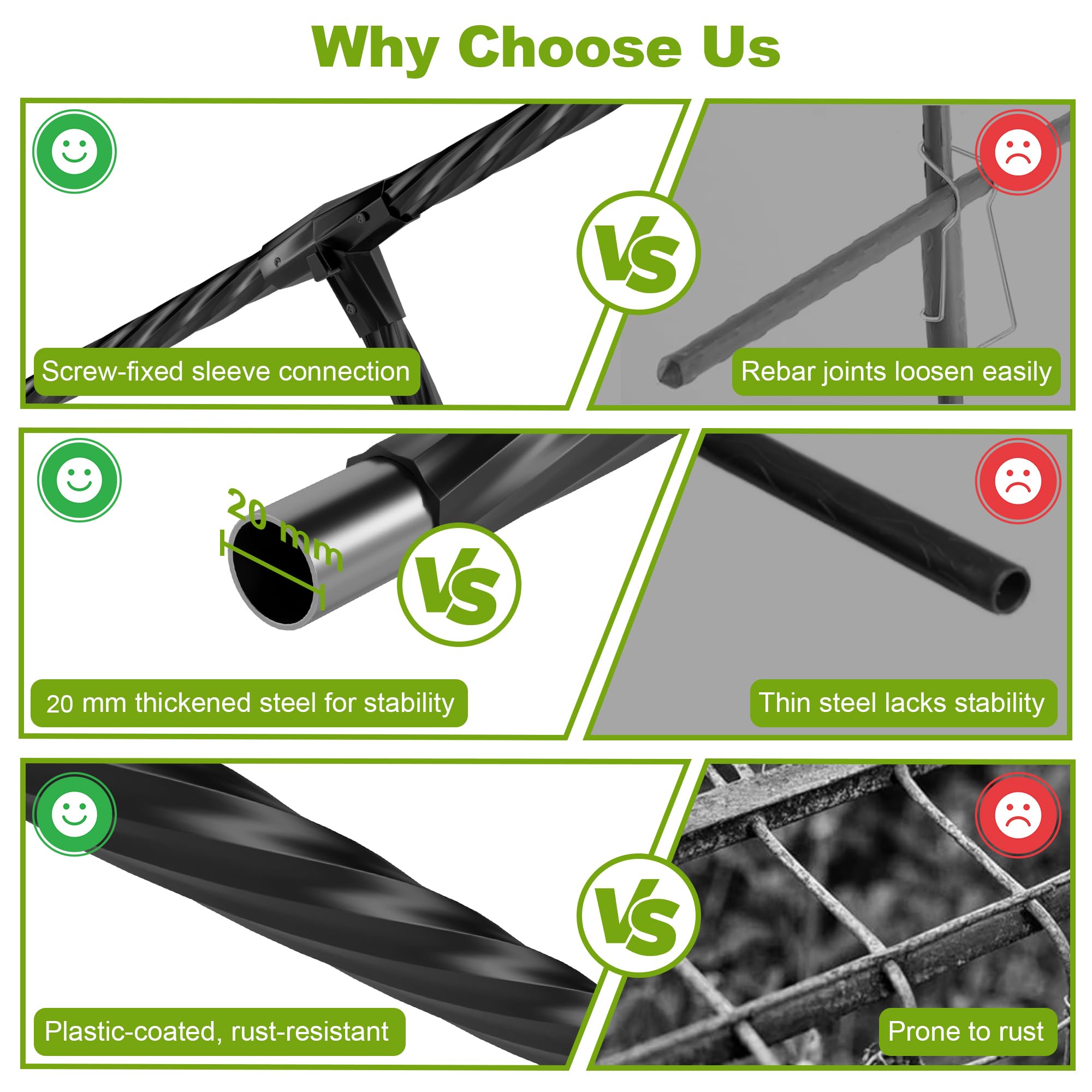 Miory arch trellis UV-protected coating resists rust and sun damage
