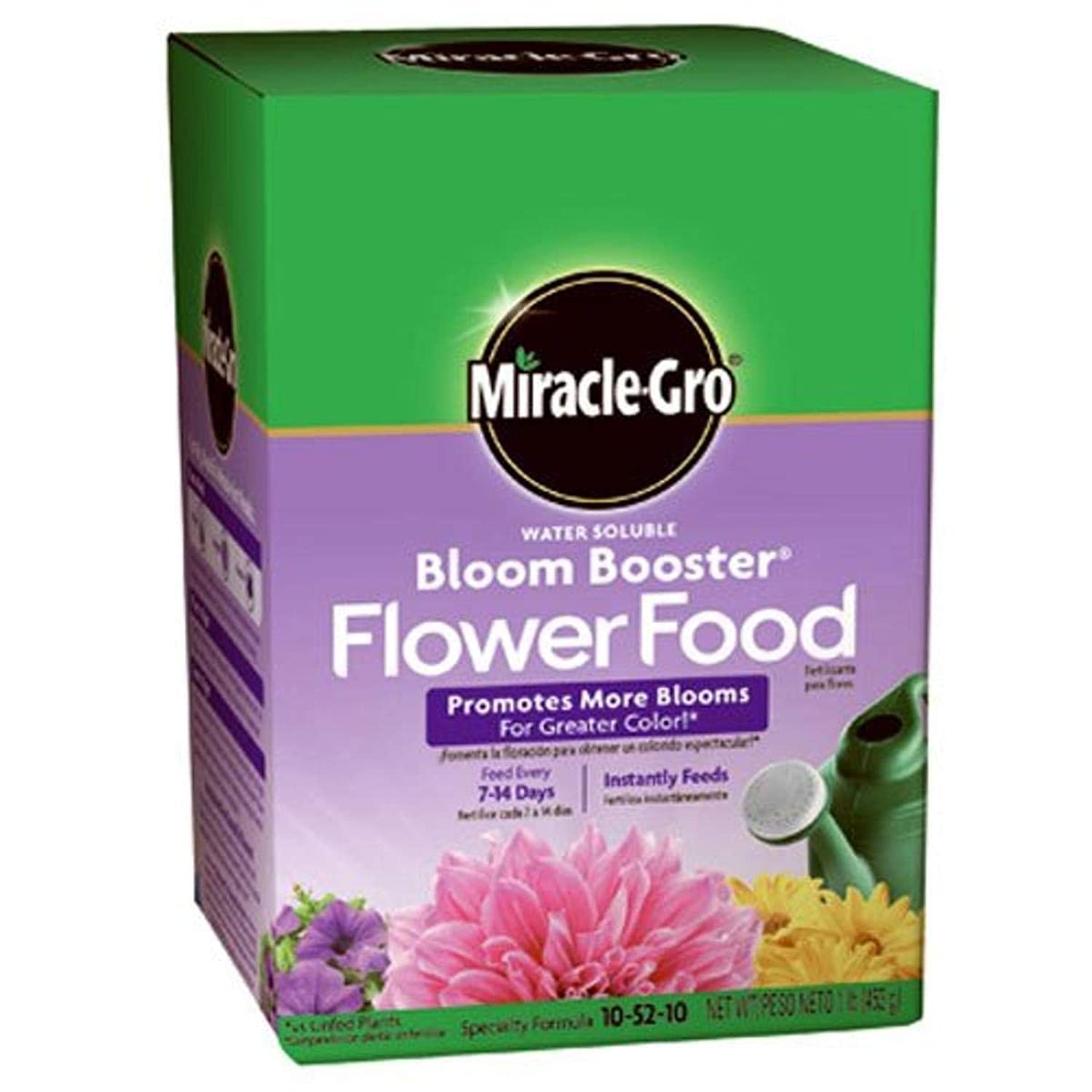 Miracle-Gro Bloom Booster front label showing packaging and branding