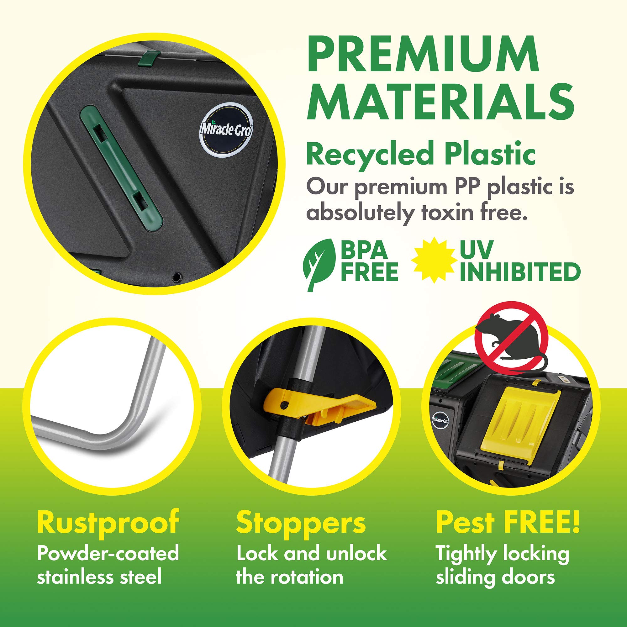 BPA-free UV-protected plastic keeps contents safe and garden-friendly over time.