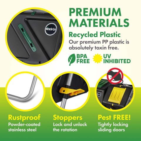 BPA-free UV-protected plastic keeps contents safe and garden-friendly over time.