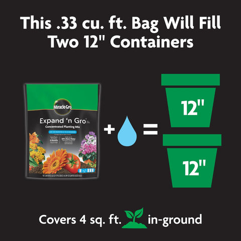Miracle-Gro Expand 'n Gro promoting root air space for healthier roots