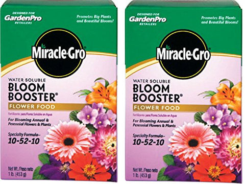 Miracle-Gro Garden Pro Bloom Booster bottle pour for instant feeding and vibrant blooms