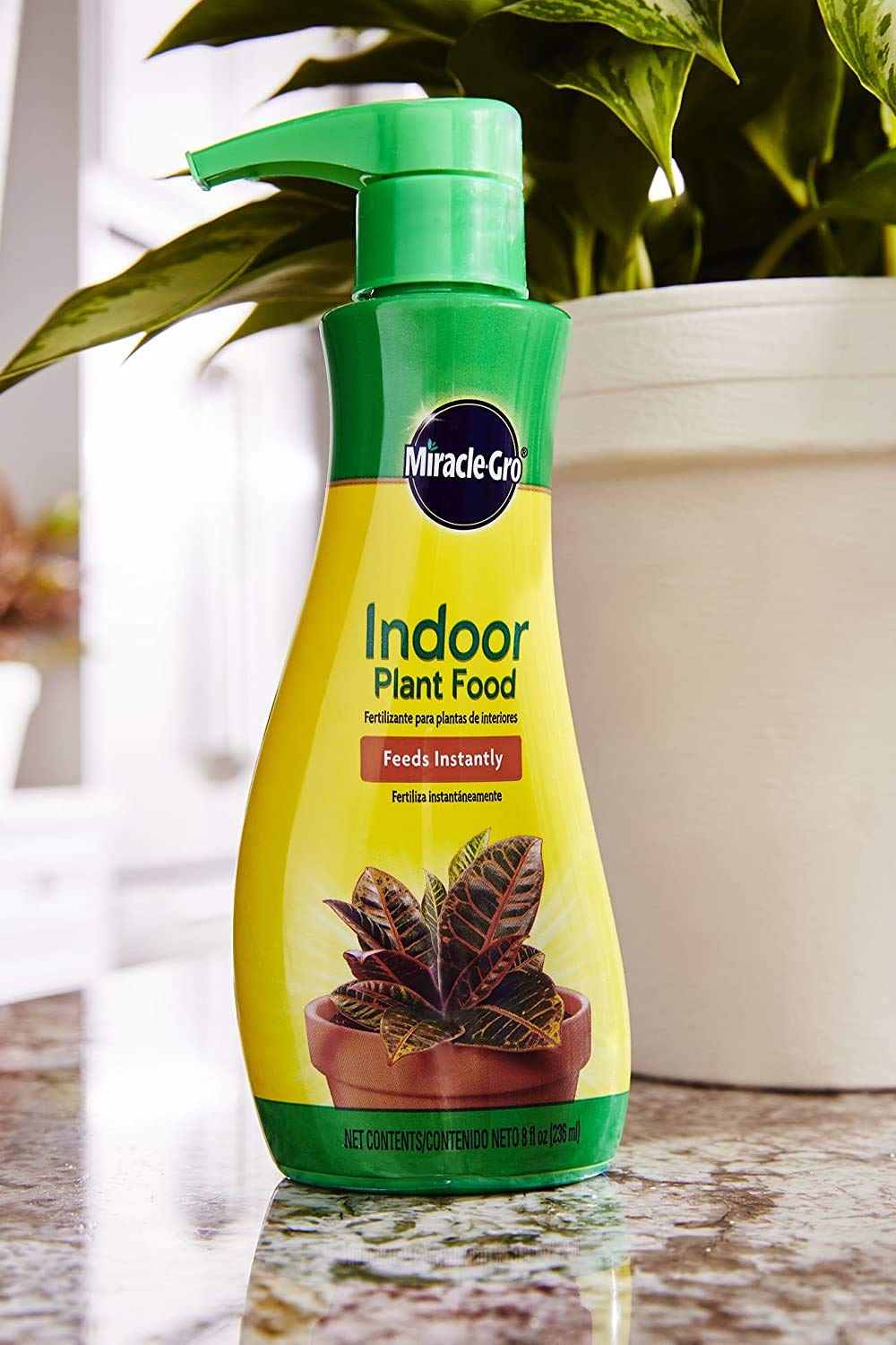 Miracle-Gro Indoor Plant Food 2-pack display keeps plant care organized