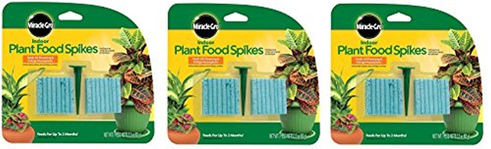 Miracle-Gro Indoor Plant Food spikes pack for convenient feeding of houseplants.