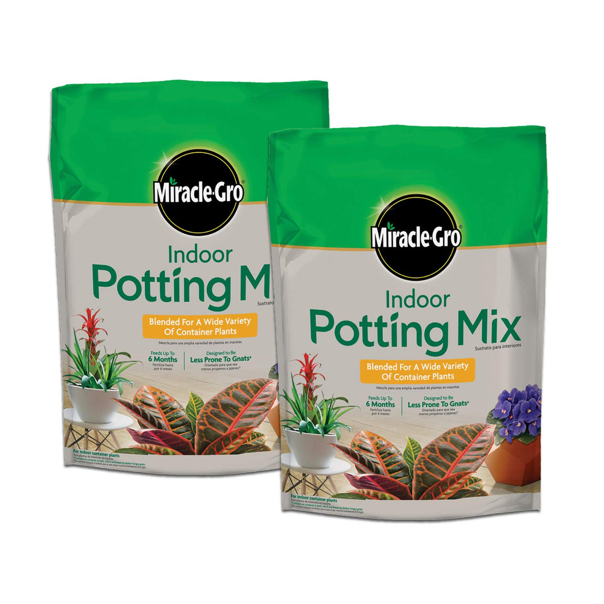 Miracle-Gro Indoor Potting Mix helps pothos thrive in a pot.
