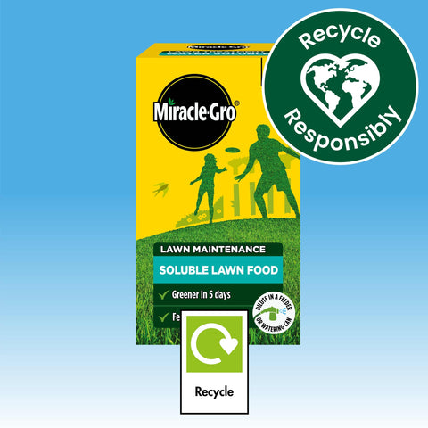 Miracle-Gro Lawn Food covers up to 100m2 for lush grass