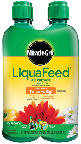 LiquaFeed garden feeder attached to hose for effortless application.