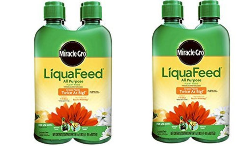 Miracle-Gro LiquaFeed refill pack with 8 bottles for easy plant feeding.