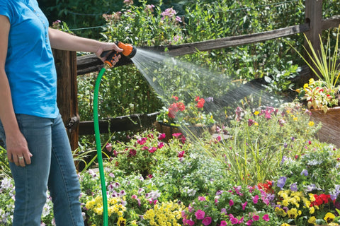 LiquaFeed universal feeder hose connection enabling seamless watering and feeding.