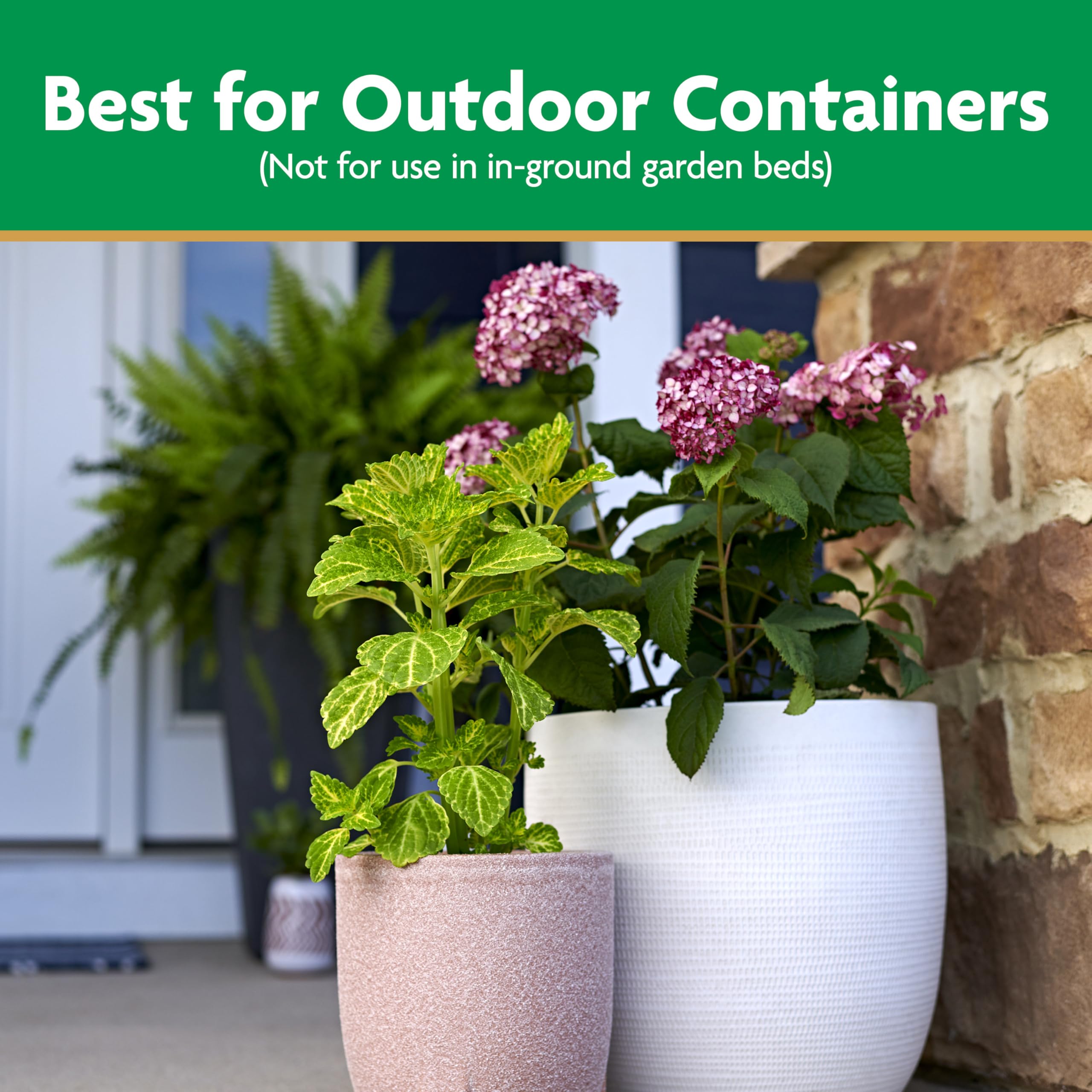 Miracle-Gro Moisture Control feeds up to six months for flourishing pots