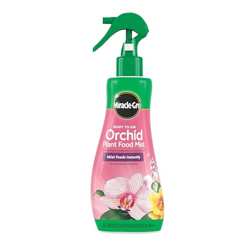Miracle-Gro Ready-to-Use orchid fertilizer mist used in potting mix