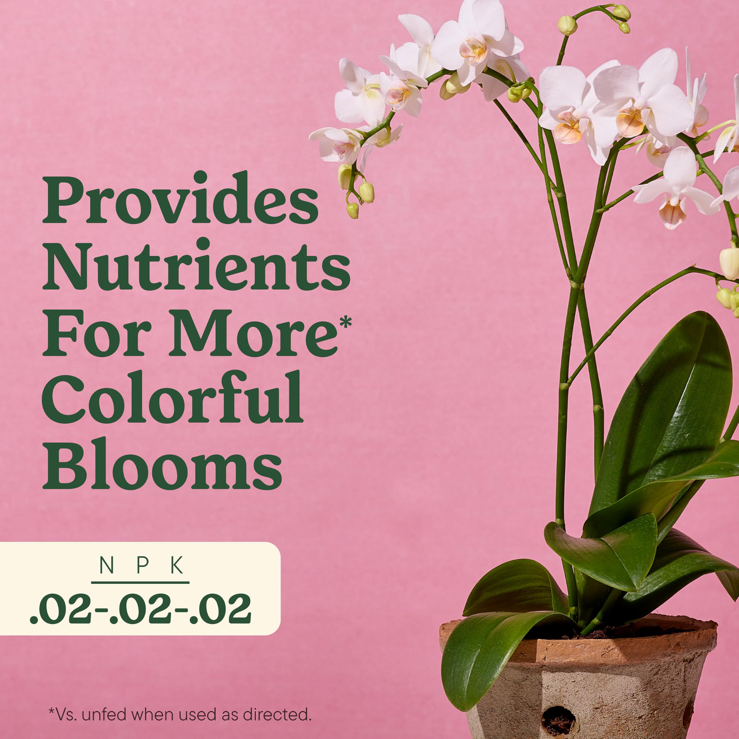 Miracle-Gro orchid mist reaching roots for quick nourishment